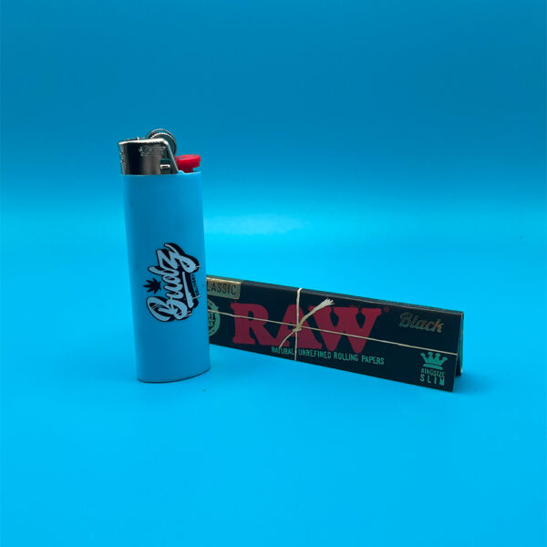 budz delivery lighter and raw black papers